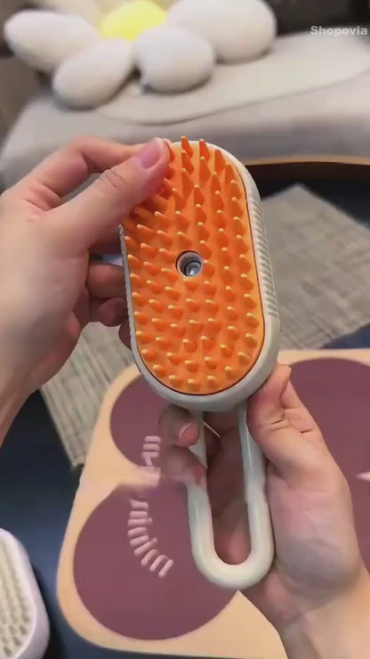 3-in-1 Steam Pet Grooming Brush